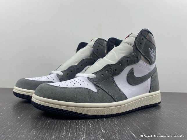 Official Maikesneakers Washed 1 Black Retro OG DZ5485-051 High Jordan 0812